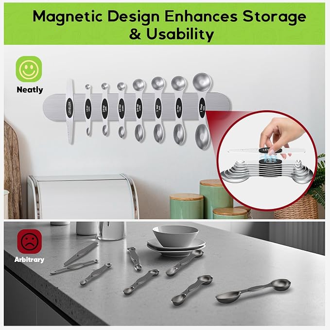 Magnetic Measuring Spoons Set - Image 6