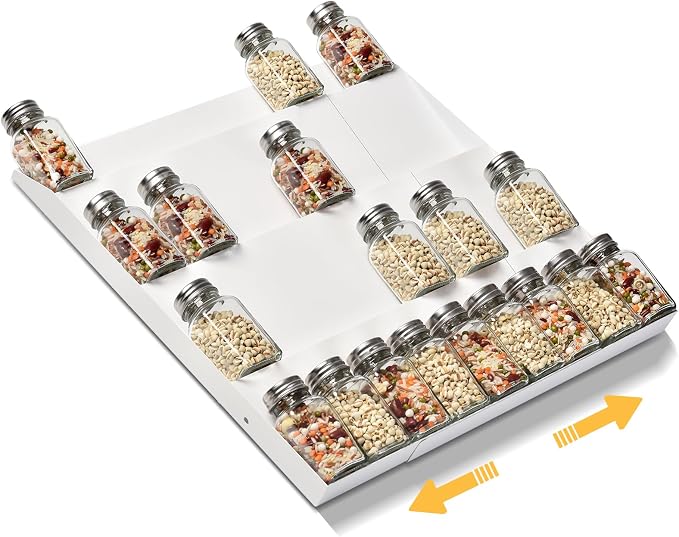 GOENDR Metal Spice Drawer Organizer, 4 Tier Spice Rack - Image 8