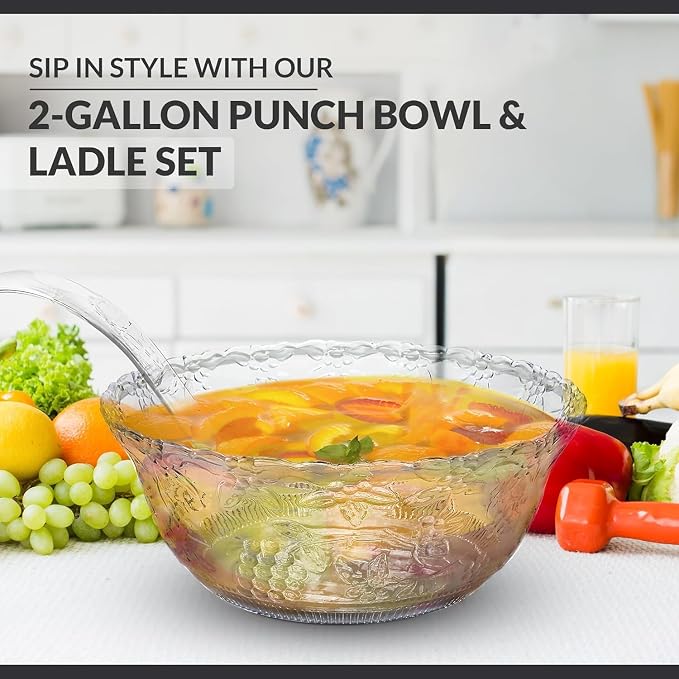 S.G Premium Quality Plastic Punch Bowl - Image 5