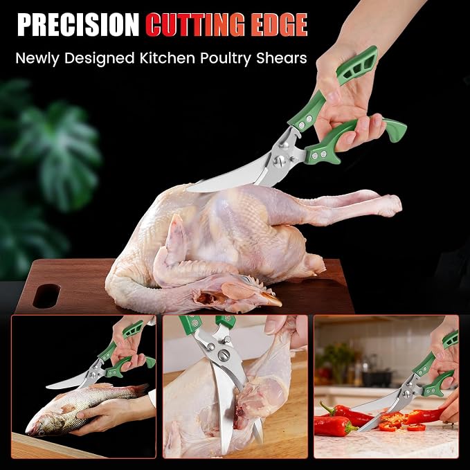 ANDONG Heavy Duty Poultry Shears, All-Purpose Kitchen Scissors - Image 2