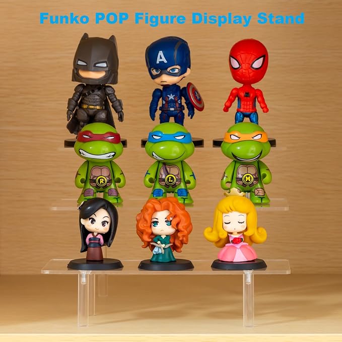 HENABLE 2PCS Acrylic Display Risers, 3 Tier Clear Cupcake Stand Risers - Image 2