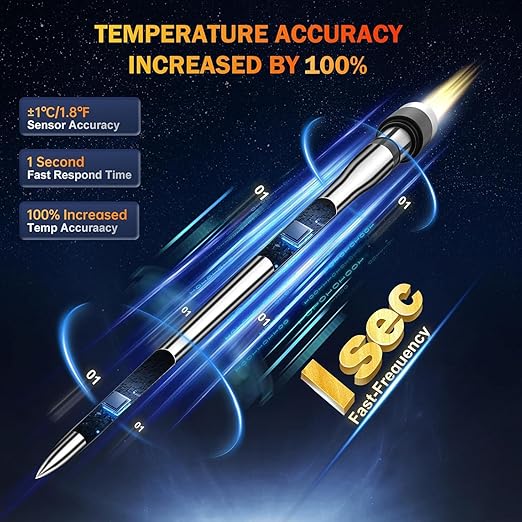 Meat Thermometer Wireless with 2 Probes, 800FT Bluetooth Digital Thermometer - Image 7