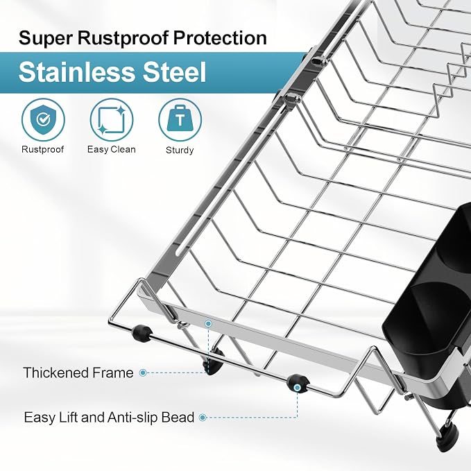 GSlife Over Sink Dish Drying Rack - Image 6