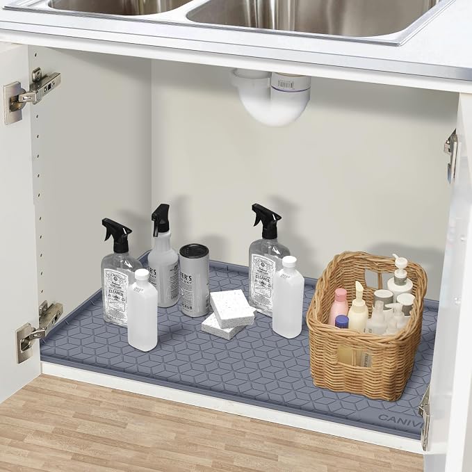 Under Sink Mat, Kitchen Cabinet Shelf Protector, Fits 36 inch Standard Cabinet - Image 7