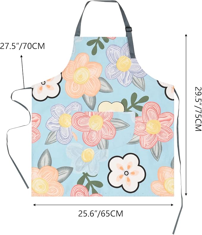 2 Pack Floral Apron for Women - Image 2
