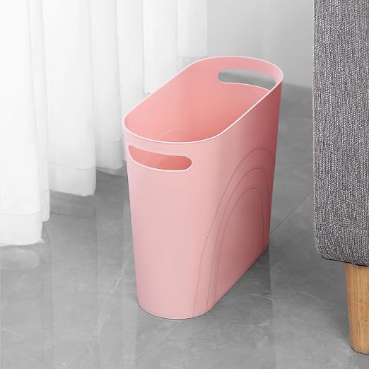 rejomiik Small Trash Can, 3.5 Gallon Slim Garbage Can Plastic Waste Basket - Image 3