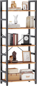 DUMOS 5-Tier Bookshelf, Modern Tall Bookcase, Open Storage Display Shelf by DumosLifestyle