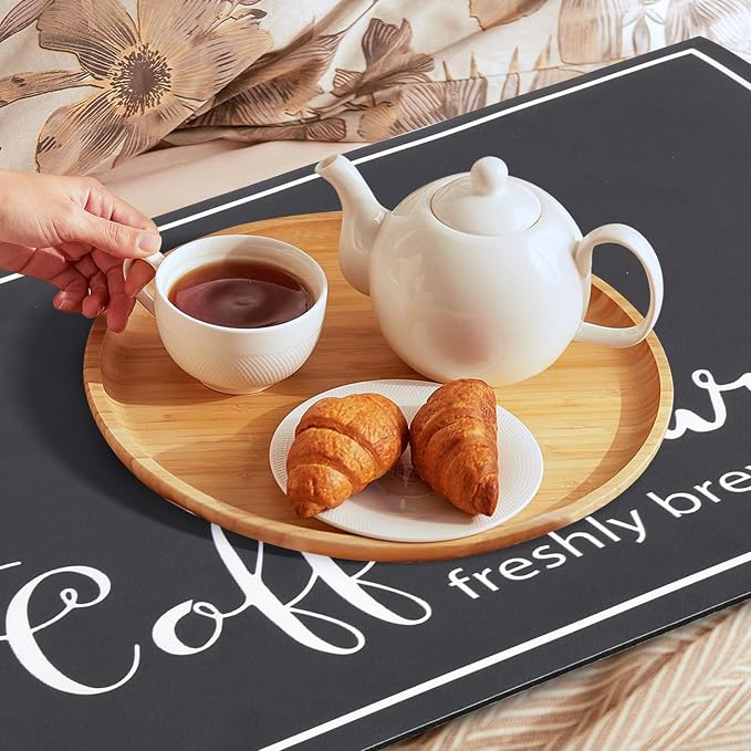 Findosom 12"x 20" Dish Drying Mat, Super Absorbent & Cuttable Coffee Mat - Image 9