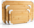 COOK WITH COLOR Non-Slip Cutting Board Set – Kitchen Essentials with Easy Grip by CookwithColor
