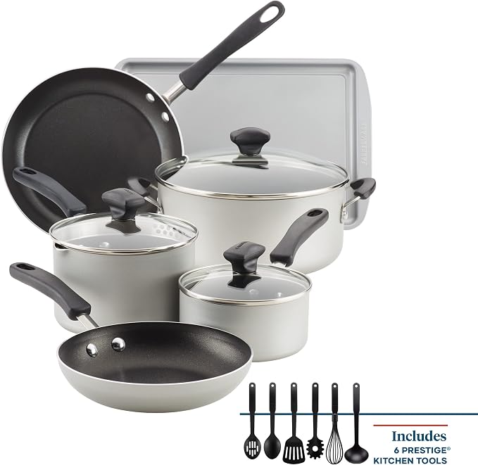 Farberware Cookstart DiamondMax Nonstick Cookware/Pots and Pans Set, Dishwasher - Image 3