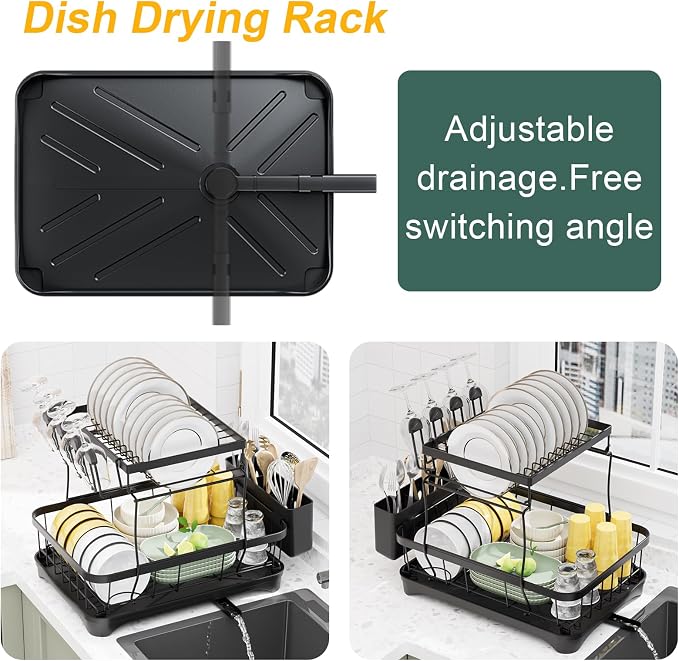 LIYI Dish Drying Rack, Large Dish Rack - Image 2