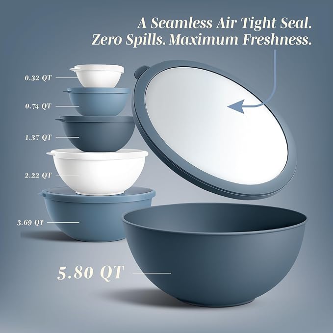 COOK WITH COLOR Mixing Bowls with Lids - Image 2