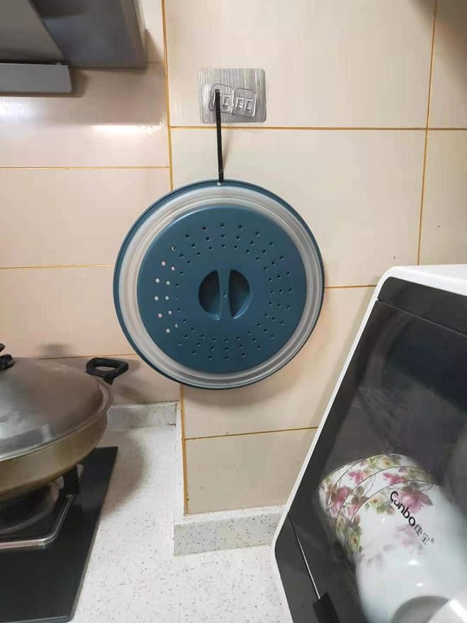 4 in 1, WENWELL Vented Collapsible Microwave Splatter Cover & Mat, Kitchen dish - Image 8