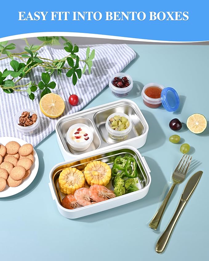 Salad Dressing Containers, Reusable Easy to Open Dressing, Dip Containers to Go - Image 6