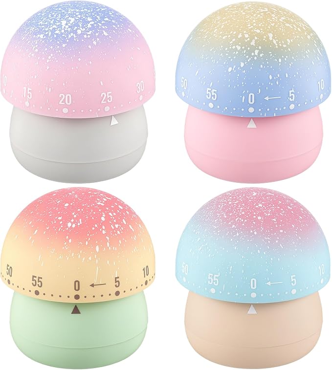Amylove 4 Pieces Cute Kitchen Timer Animal Mechanical Manual 60 Minutes Loud by Amylove