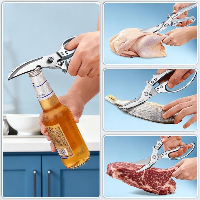 HUUSK Silver Kitchen Scissors Set - Image 5