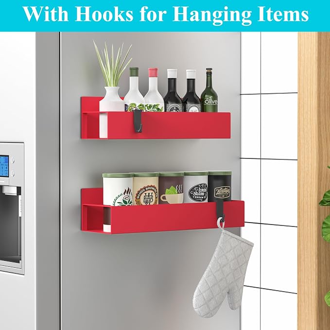 HuggieGems 2 Pack Magnetic Spice Storage Rack Organizer - Image 2
