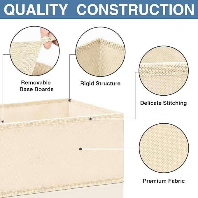 Criusia Drawer Organizer Clothes, 24 Pack Dresser Organizer Bins - Image 5