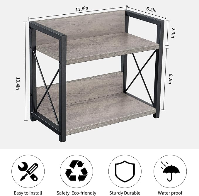 Giikin Countertop Shelf Organizer, 2 Tier Kitchen Spice Rack - Image 7