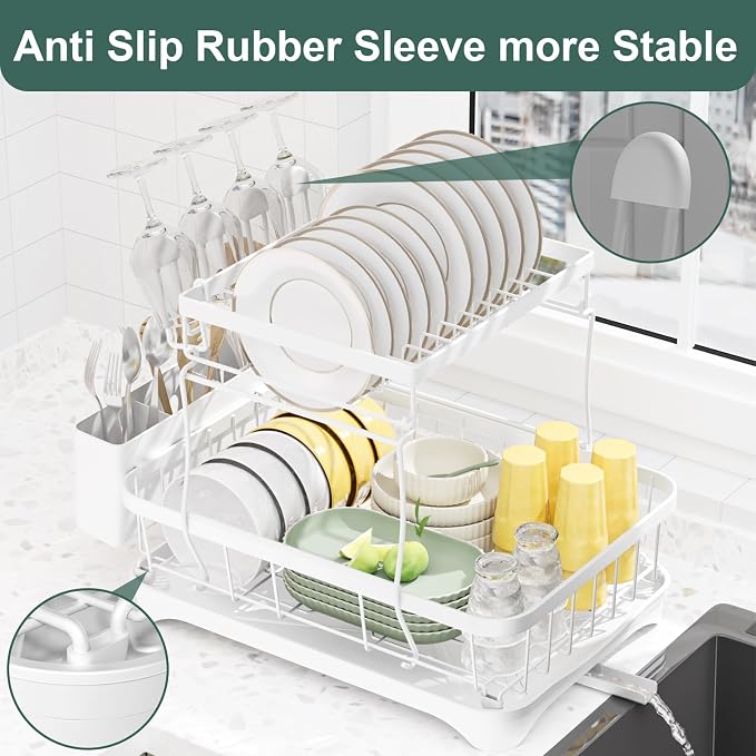 LIYI Dish Drying Rack, Large Dish Rack - Image 8