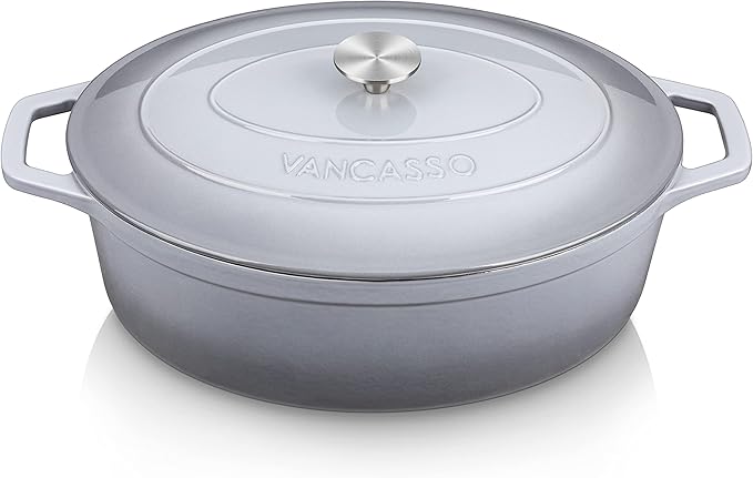 vancasso Enameled Cast Iron Dutch Oven, 9.3 Quart Dutch Oven Pot by vancasso