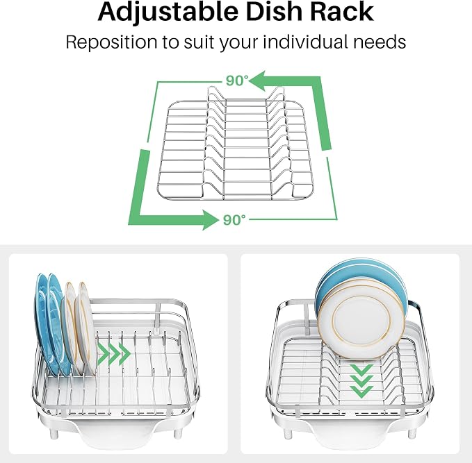SNTD Dish Drying Rack, Expandable Dish Rack - Image 6