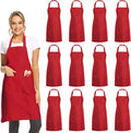 DUSKCOVE 12 Pack Plain Bib Aprons by DUSKCOVE