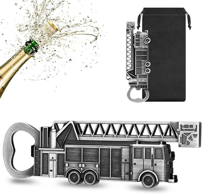 Fire Truck Bottle Opener – Firefighter Gifts by LULLEA