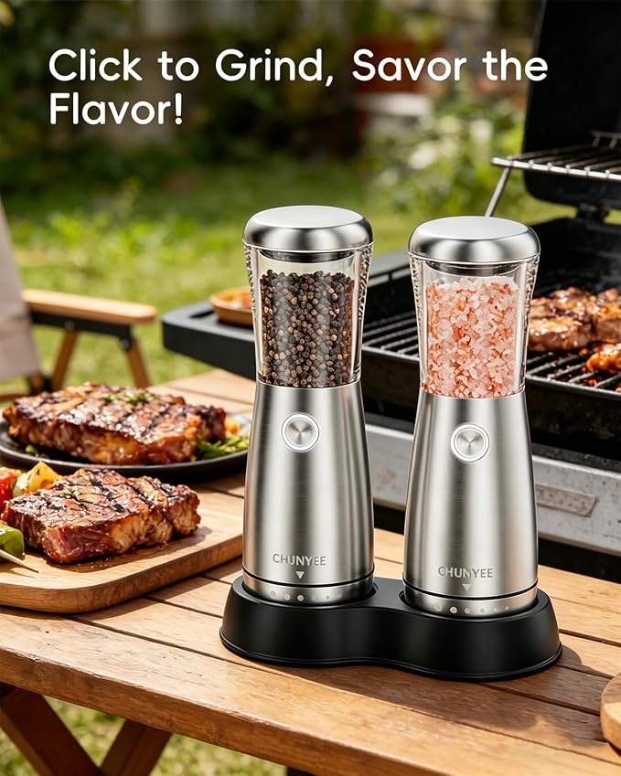 Electric Salt and Pepper Grinder Set - Image 8