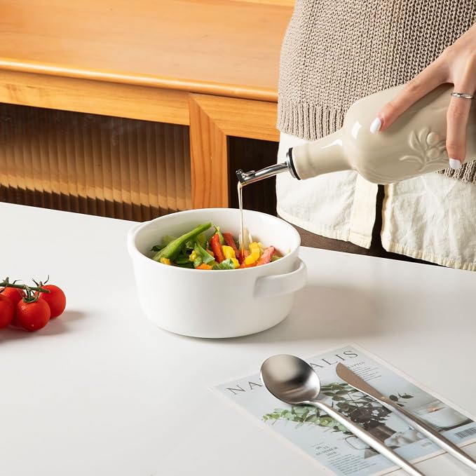 Sweejar Ceramic Olive Oil Dispenser Bottle, 17 FLOZ Oil Bottle - Image 6