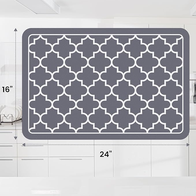 WISELIFE Dish Drying Mat Super Absorbent Drying Mat Large Dish Drying Mats - Image 2