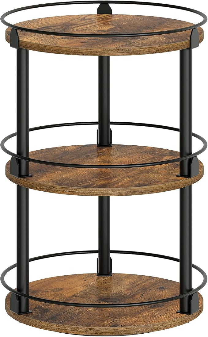 YATINEY 3-Tier Lazy Susan Organizer, Rotating Spice Rack, Spinning Organizer by Yatiney