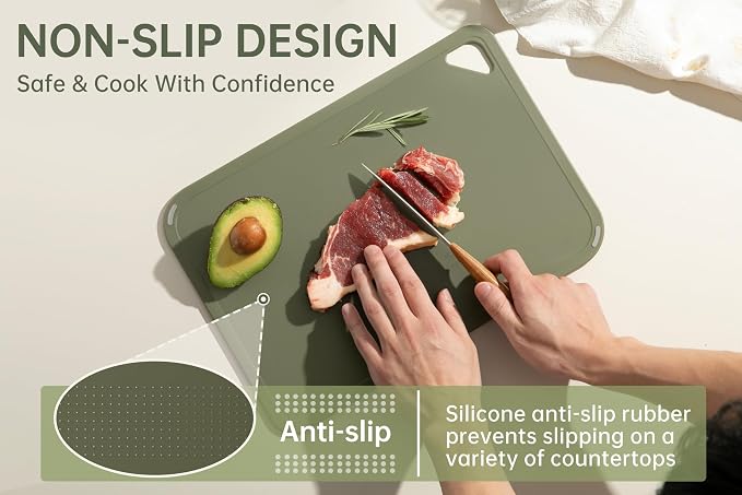 THETCHRY Plastic Cutting Board Set, Cutting Boards - Image 3