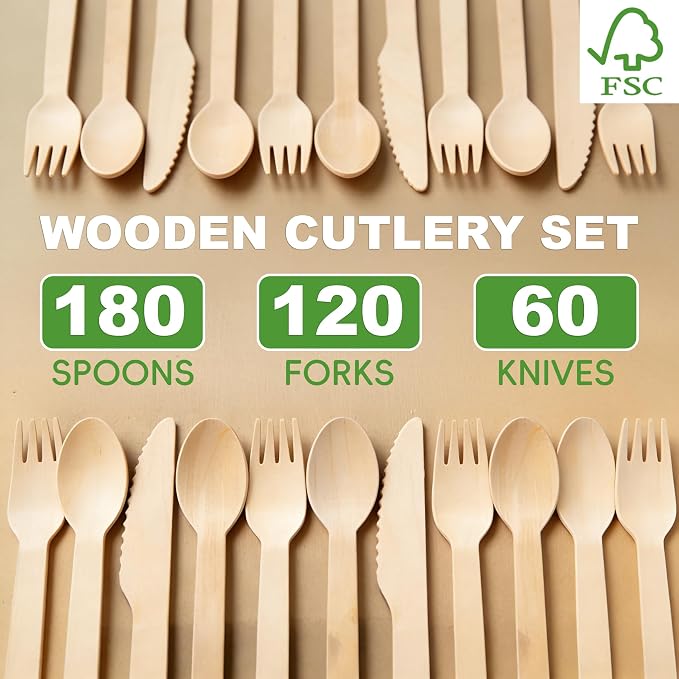 Compostable Wooden Utensils - Image 2