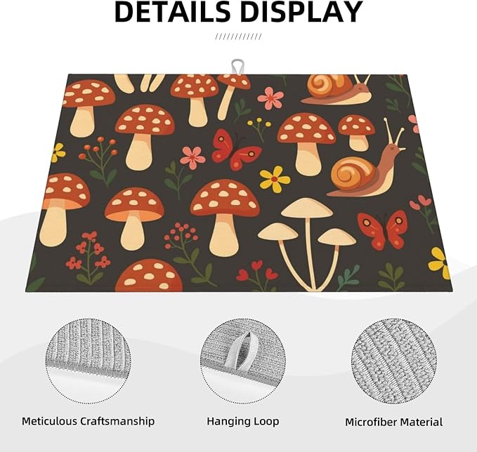 Mushroom Snail Dish Drying Mats - Image 4