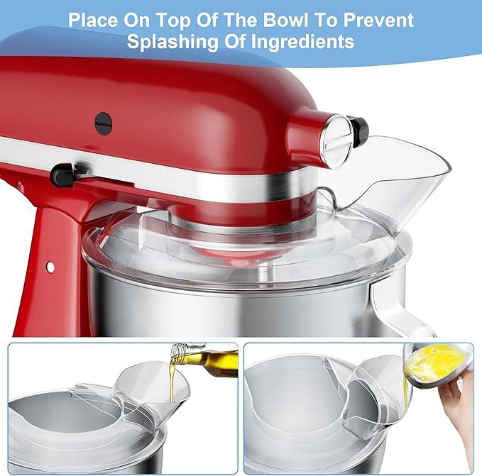 Food-Grade Pouring Shield for KitchenAid 4.5-5QT Mixer Bowl - Image 4