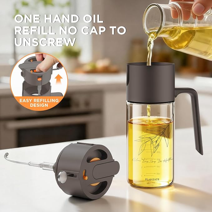 PLAPITATE 17oz/500ml Premium Olive Oil Sprayer - Image 5