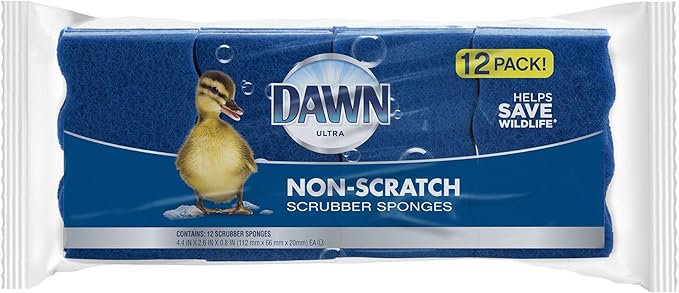 Dawn Ultra Scrubber Sponges Non-Scratch Double-Sided Kitchen Dish Cleaners by Dawn