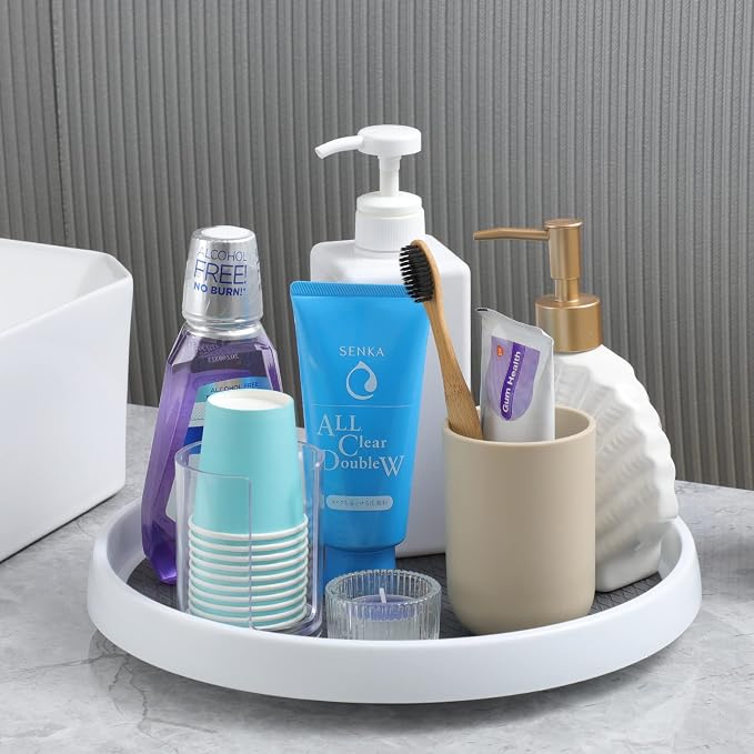 Set of 4, 10 Inch Non-Skid Lazy Susan Organizers - Image 7