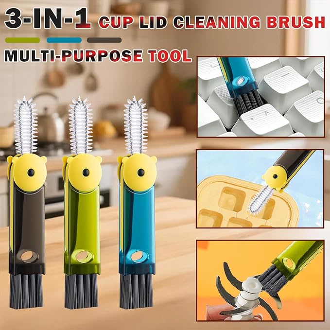 3 in 1 Cup Lid Cleaning Brush - Image 2