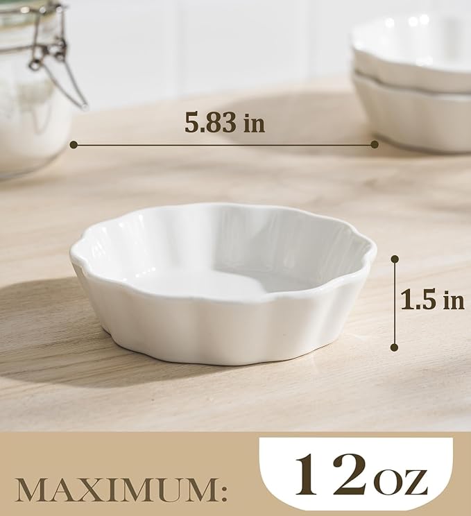 Mini Baking Dish Set, 12 oz Ramekins - Image 2