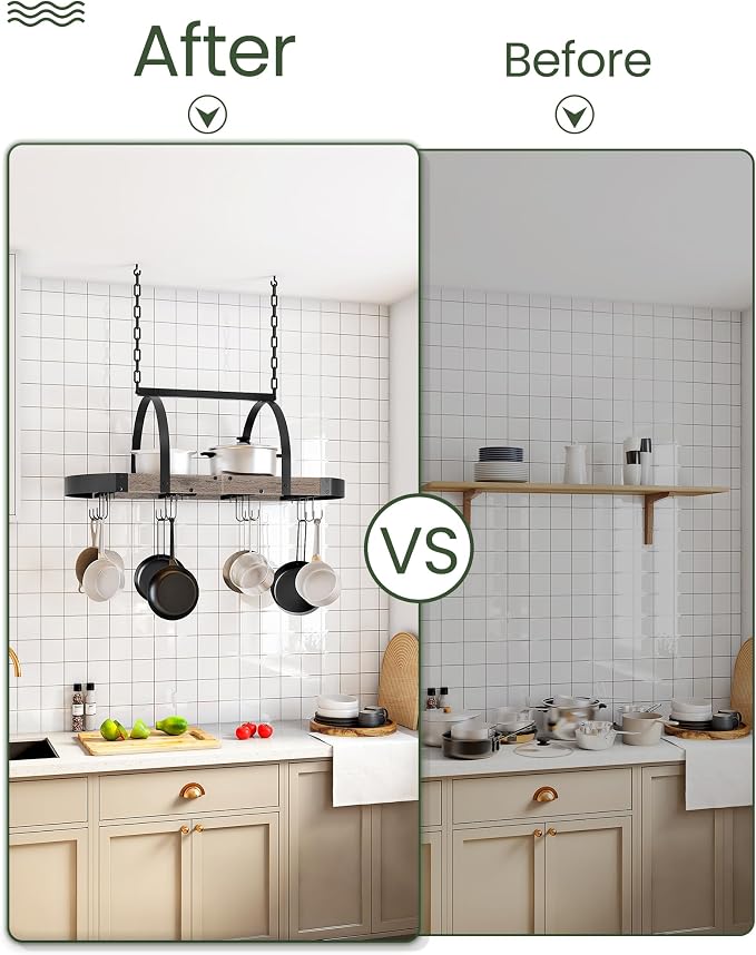 CHOEZON Hanging Pot Rack, Pot Hanger - Image 6