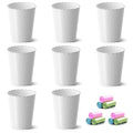 Lysam Bathroom Trash Can, 8 Pack 1.8 Gallons Small Trash Can by Lysam