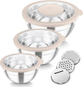TeamFar Mixing Bowls, For Kitchen Mixing/Baking/Storing/Prepping, Visible & by TeamFar