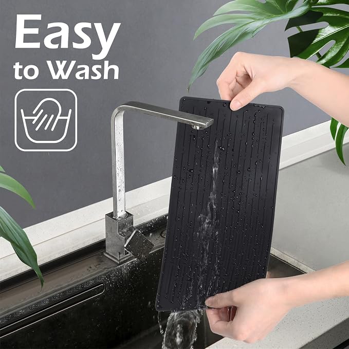 GeeRic Dish Drying Mats, Heat-resistant Silicone Mat - Image 4
