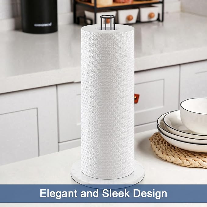 NearMoon Paper Towel Holder Countertop, Sturdy Metal Paper Towel Stand Dispenser - Image 3