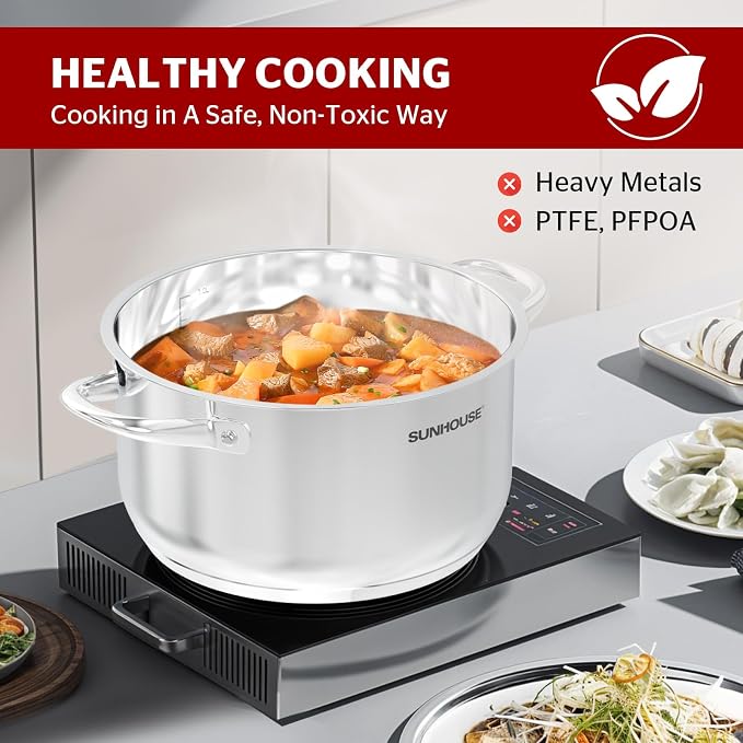 SUNHOUSE Stainless Steel Stock Pot - Image 4