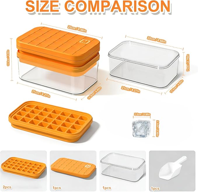 Effortless Ice Cube Tray, One-Second Release Ice Maker - Image 5