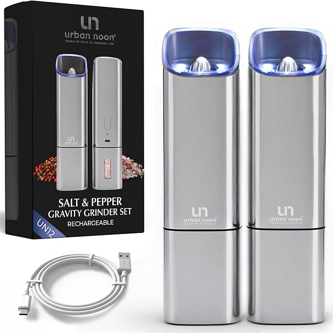Automatic Salt and Pepper Grinder Set by urbannoon