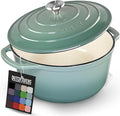 Zulay Kitchen 6 Quart Enameled Cast Iron Dutch Oven Pot by ZulayKitchen